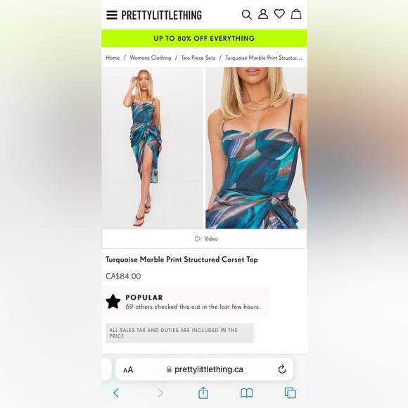 Pretty Little Thing corset top - Picture 8 of 8